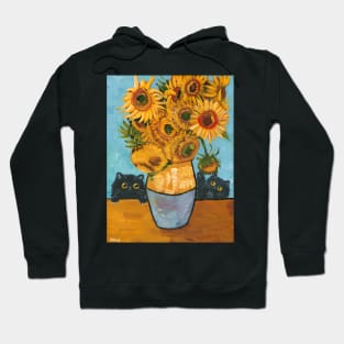Playing With Sunflowers Hoodie